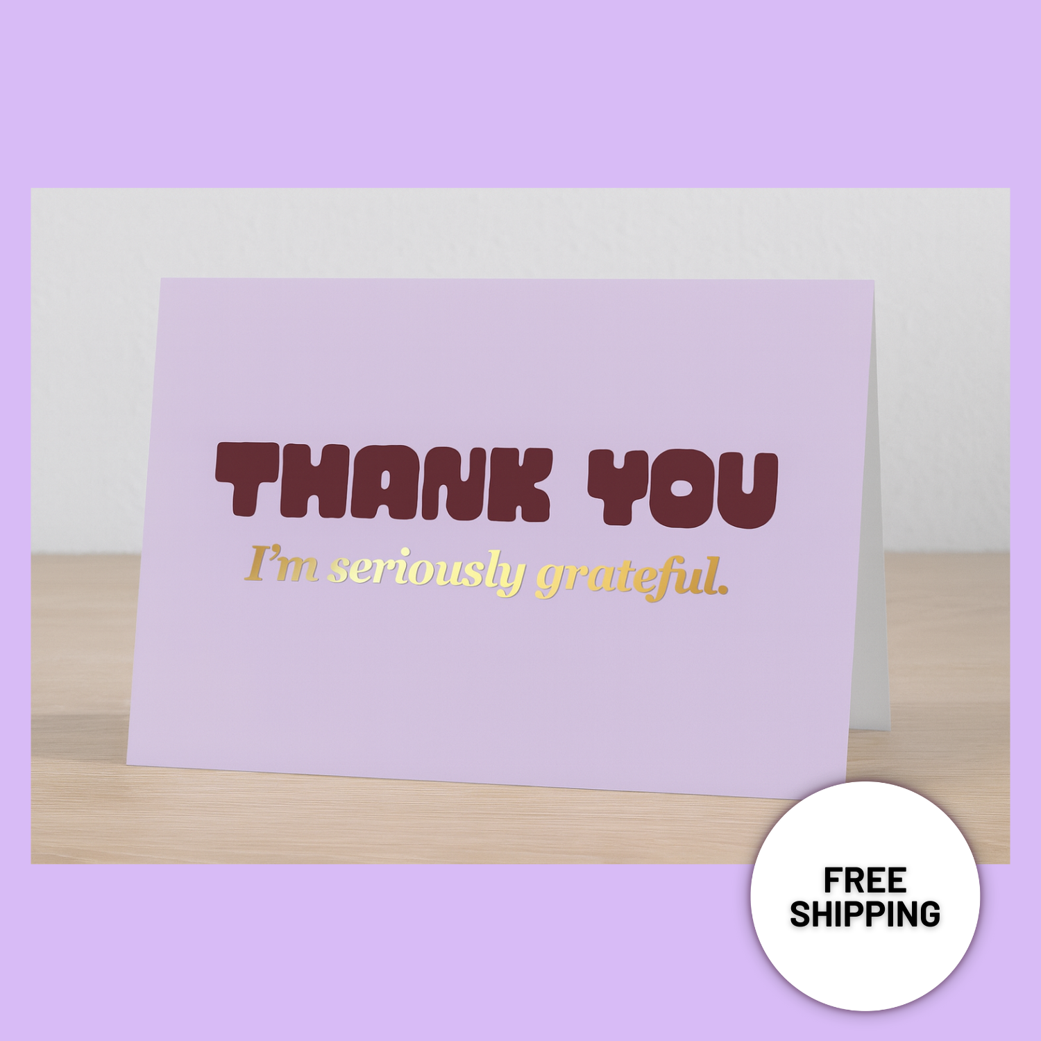 Thank you i'm seriously grateful greeting card